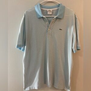 Lacoste Men’s Striped Polo Shirt Size XL 6